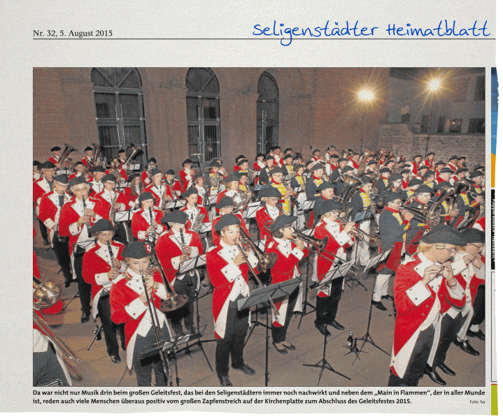 Der Große Zapfenstreich, Geleitsfest 2015